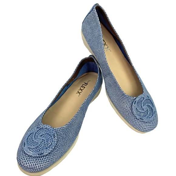 The FLEXX 'Run Away' Milo Leather Bon Bon Comfort Wedges - Picture 2 of 10